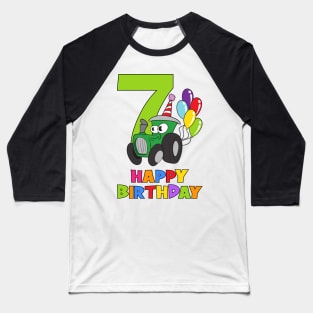 7th Birthday Party 7 Year Old Seven Years Baseball T-Shirt